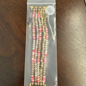 Kinsley Armelle Pink and Gold Multi-Strand Bracelet for Apple Watch
